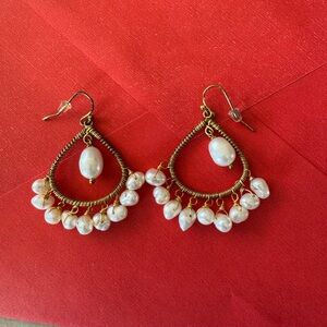 VINTAGE PEARL DROP EARRINGS